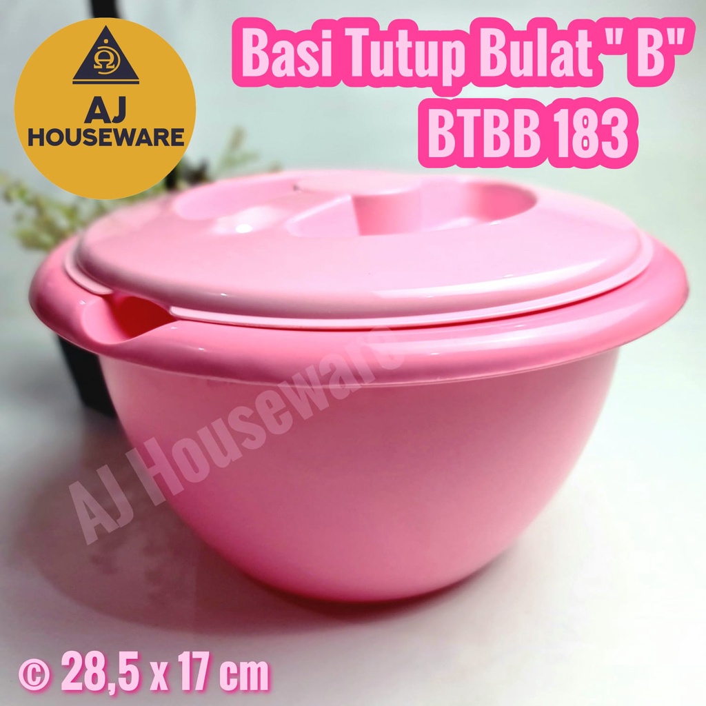 Jual Btbb Mangkok Tutup Basi Tutup Bulat Besar Pink Golden Lemon Wadah Saji Makanan