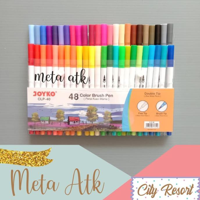 

Dual Brush Pen Joyko 48 warna CLP-40