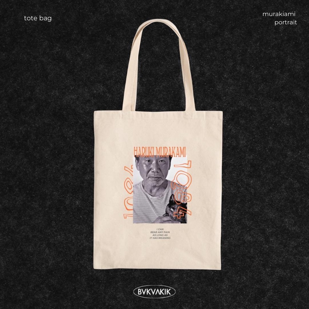 Tote Bag Haruki Murakami Portrait