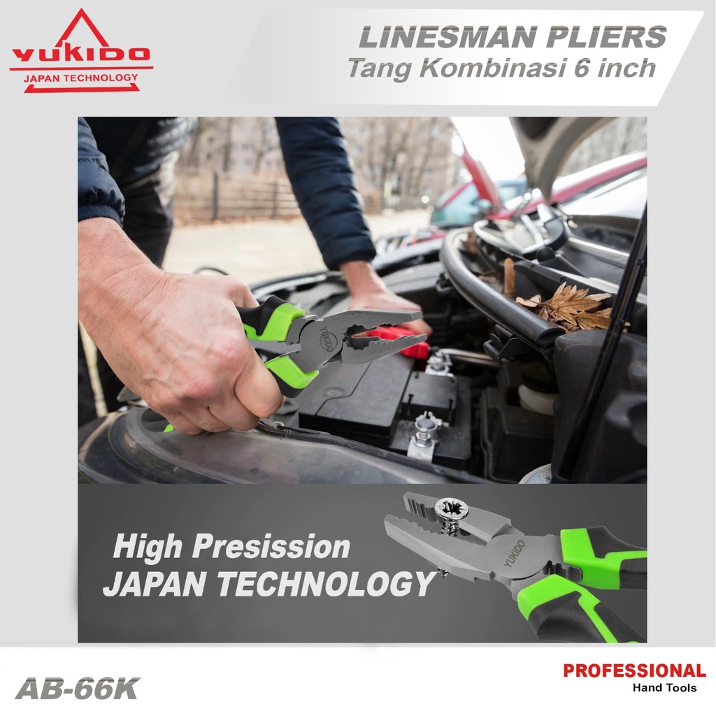 YukidoTang Kombinasi Jepit 6&quot; Inch Linesman Pliers Termurah Berkualitas