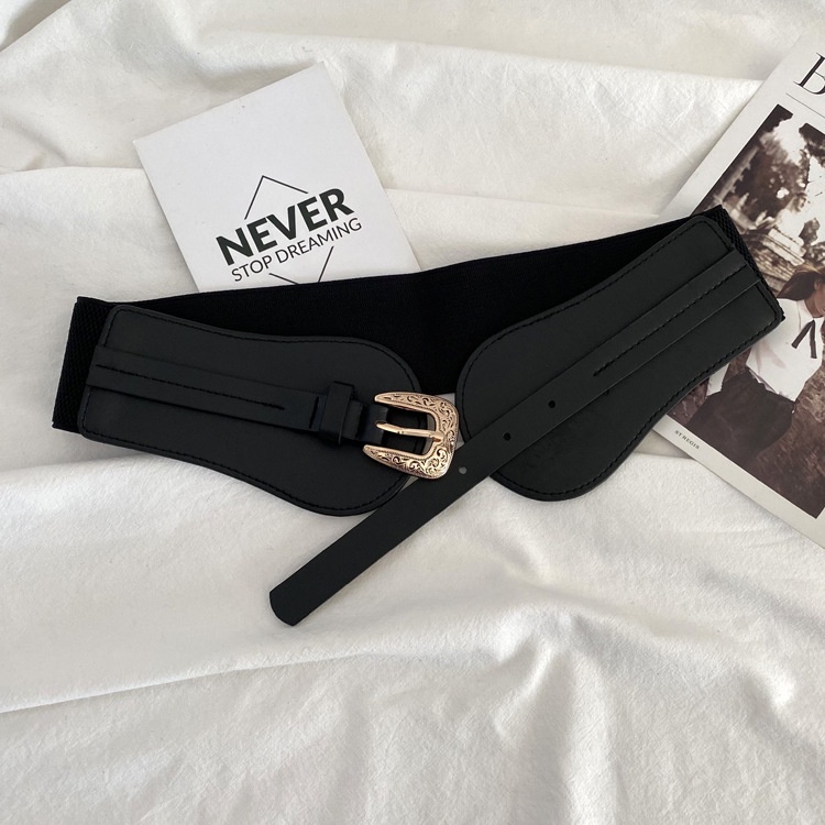 BGS-201 Belt Wanita Lebar Karet Elastis Ikat Pinggang Wanita Ikat Pinggang Belt Wanita Sabuk Gesper Fashion Casual Dewasa Obi Karet Mewah Kekinian Jumbo Import Tali Panjang Women Ramping Korean Fashion Style 2022 Kekinian