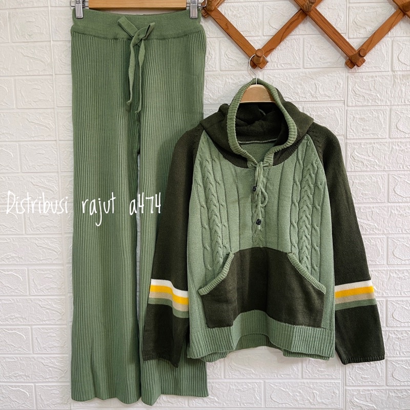 ONESET PHARSA JAKET HOODI SWEATER SETALAN CELANA KULOT RAJUT