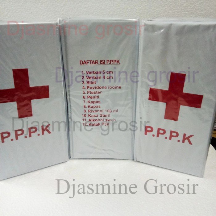 Kotak P3k Mobil / Kotak P3k UKS/ Kotak Obat Pertolongan Pertama isi Lengkap