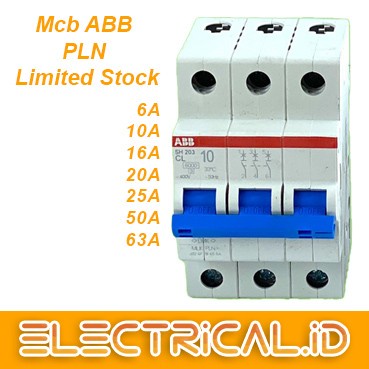 Safety Mcb 10A 16A 20A 25A 50A 63A Cl 6Ka - Brand Abb