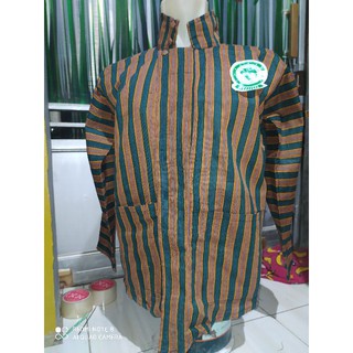 Baju Surjan Lurik Hitam Putih  Baju Surjan Tenun Jogja sorjan lurik adat jawa Baju Lurik Jawa Surjan abu Surjan hitam cokelat Surjan biru cokelat Baju surjan lurik pria adat jawa Surjan lurik jogja