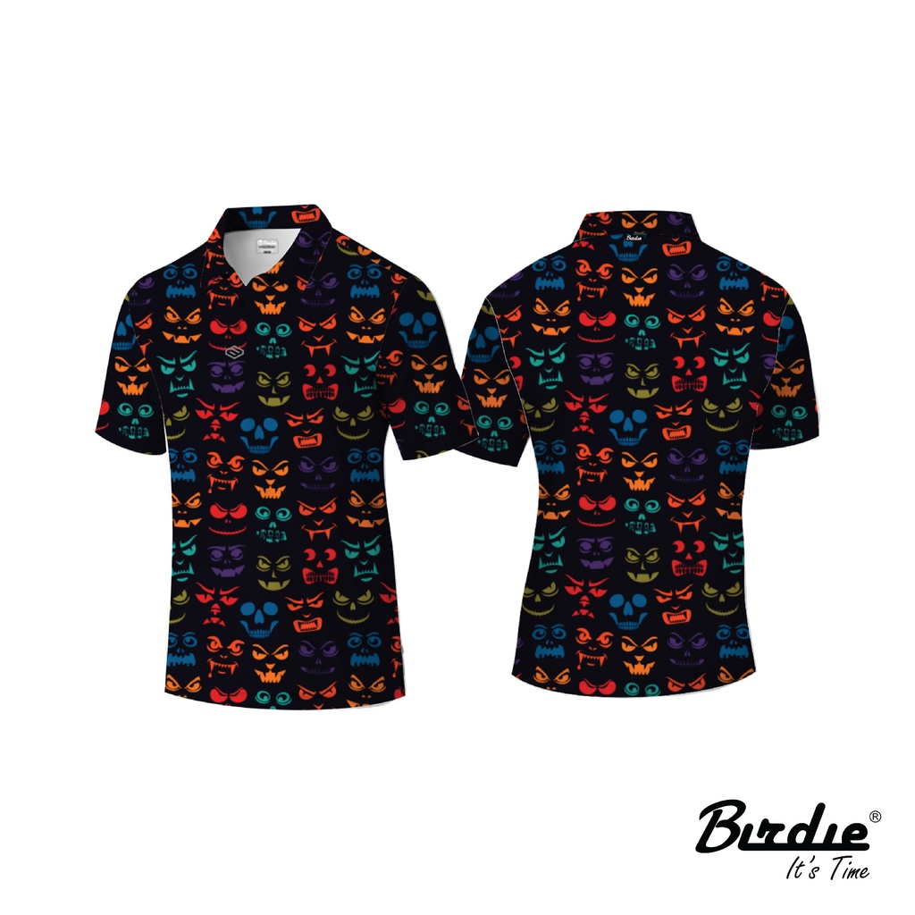 Baju Polo Shirt Golf Polyester Drifit Halloween Limited Edition Birdie