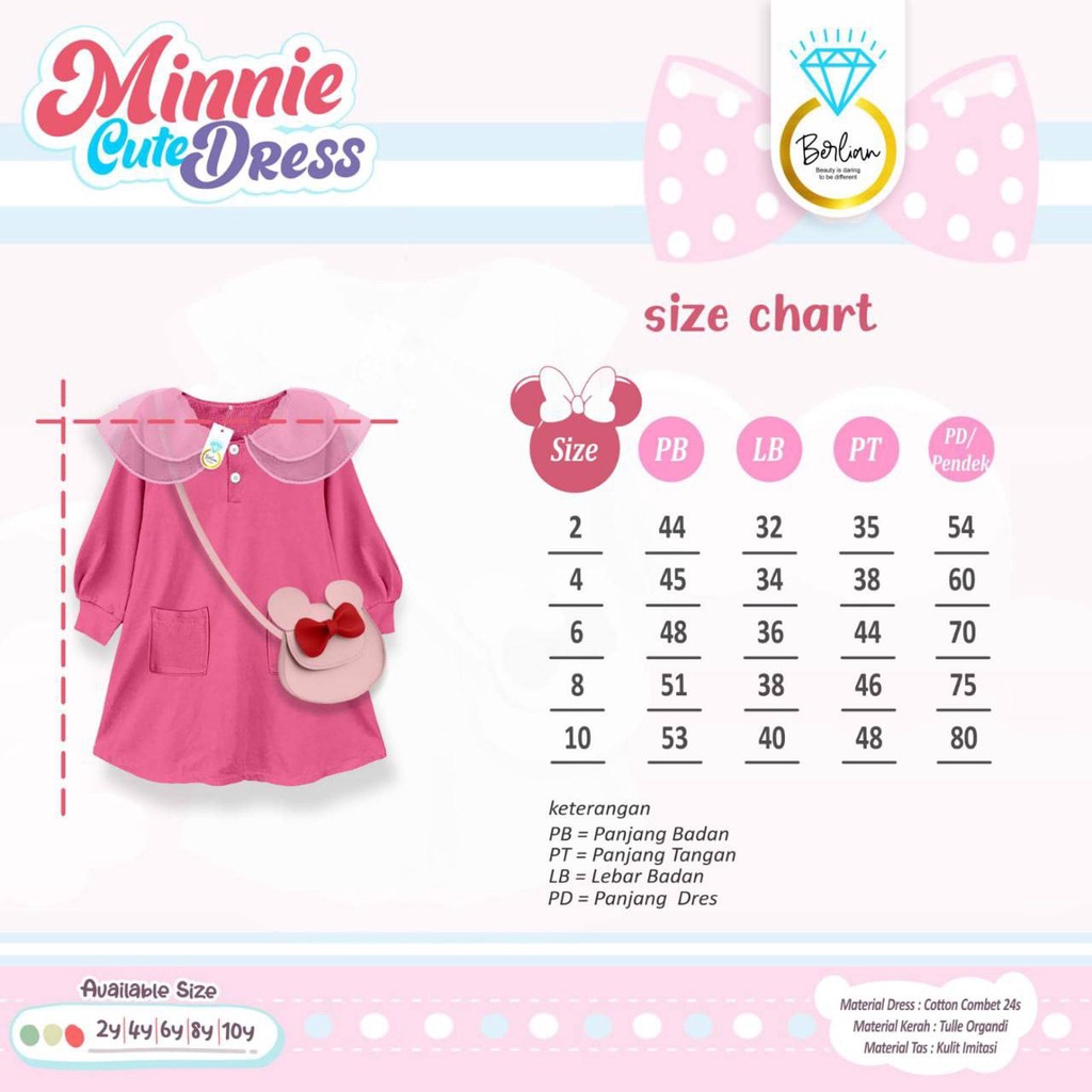 Minnie Cute Dress  &amp; Minnie Cute Tunic by Berlian