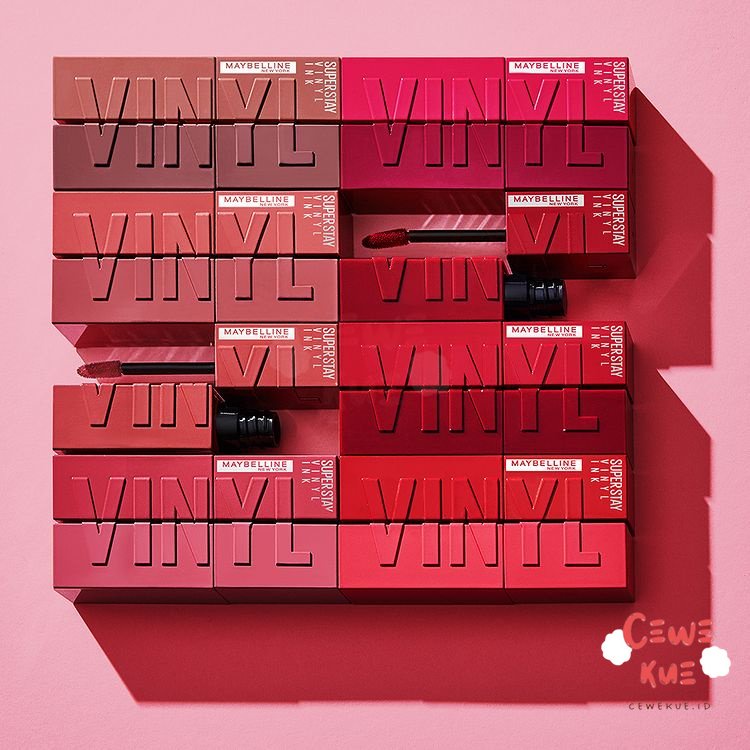 (CEWEKUE) MAYBELLINE SUPERSTAY Vinyl Ink - Liquid Lipstik VIRAL di TIKTOK | Lip Cream Dengan Hasil A