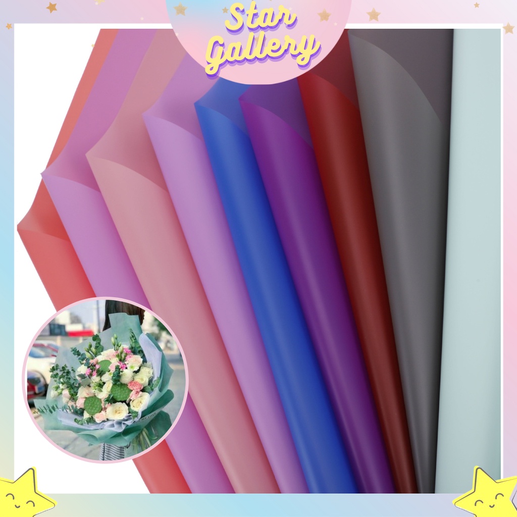 

FLOWER WRAPPING CELLOPHANE KERTAS BUKET (ECER) KERTAS BUKET BUNGA WATERPROOF KB01