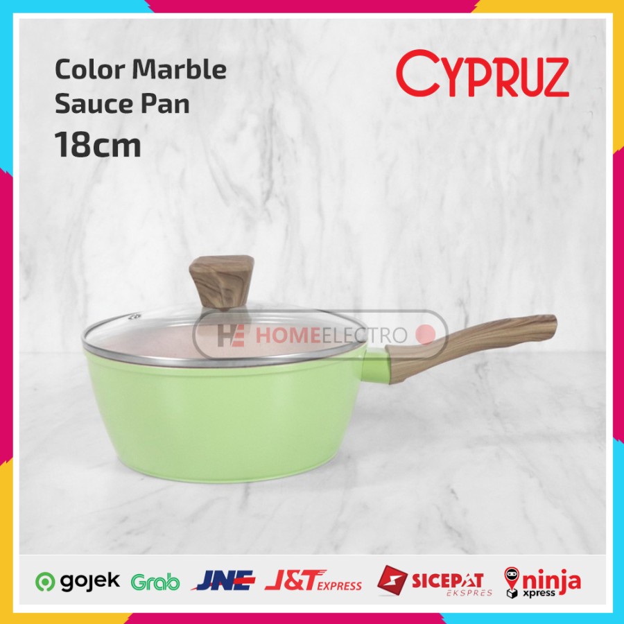 Cypruz SN-0294 Color Marble Sauce Pan / Panci Susu Anti Lengket 18cm