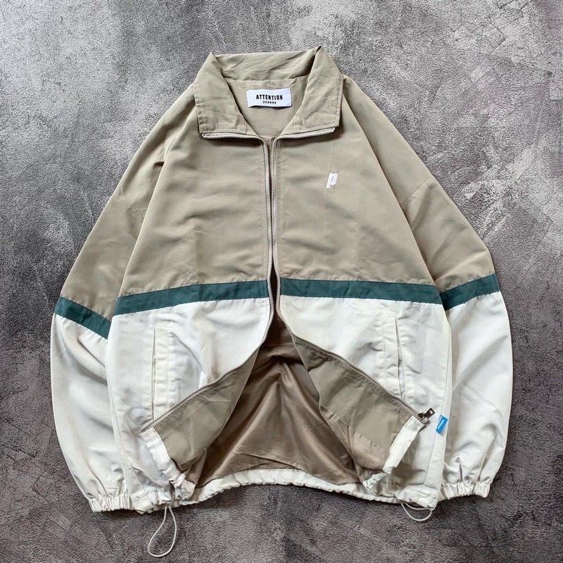 Attention windbreaker jacket
