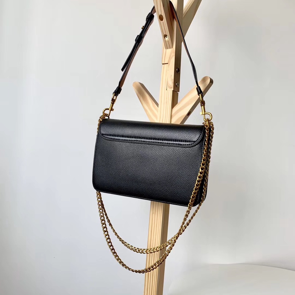 [Instant/Same Day]916   Original TB litchi pattern head layer cowhide material ladies shoulder bag messenger bag chain bag  ttb