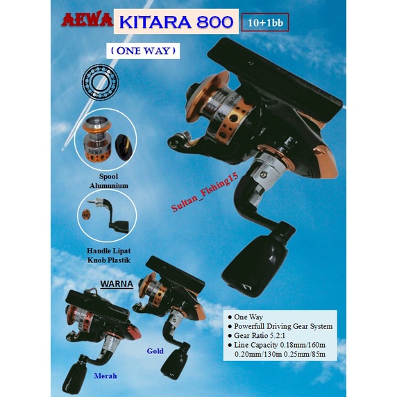 REEL MINI AEWA KITARA 800 10+1BB ( ONE WAY )
