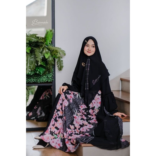 GAMIS SYAR'I ORI FAIZA FATIN CERUTY MIX PRINTING