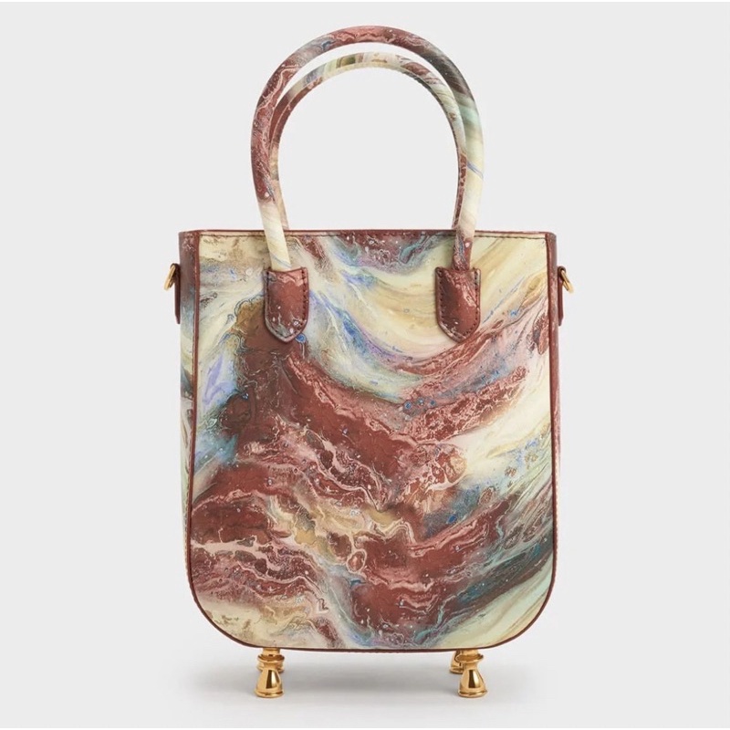 C Meriah Swirl Print Tote Bag