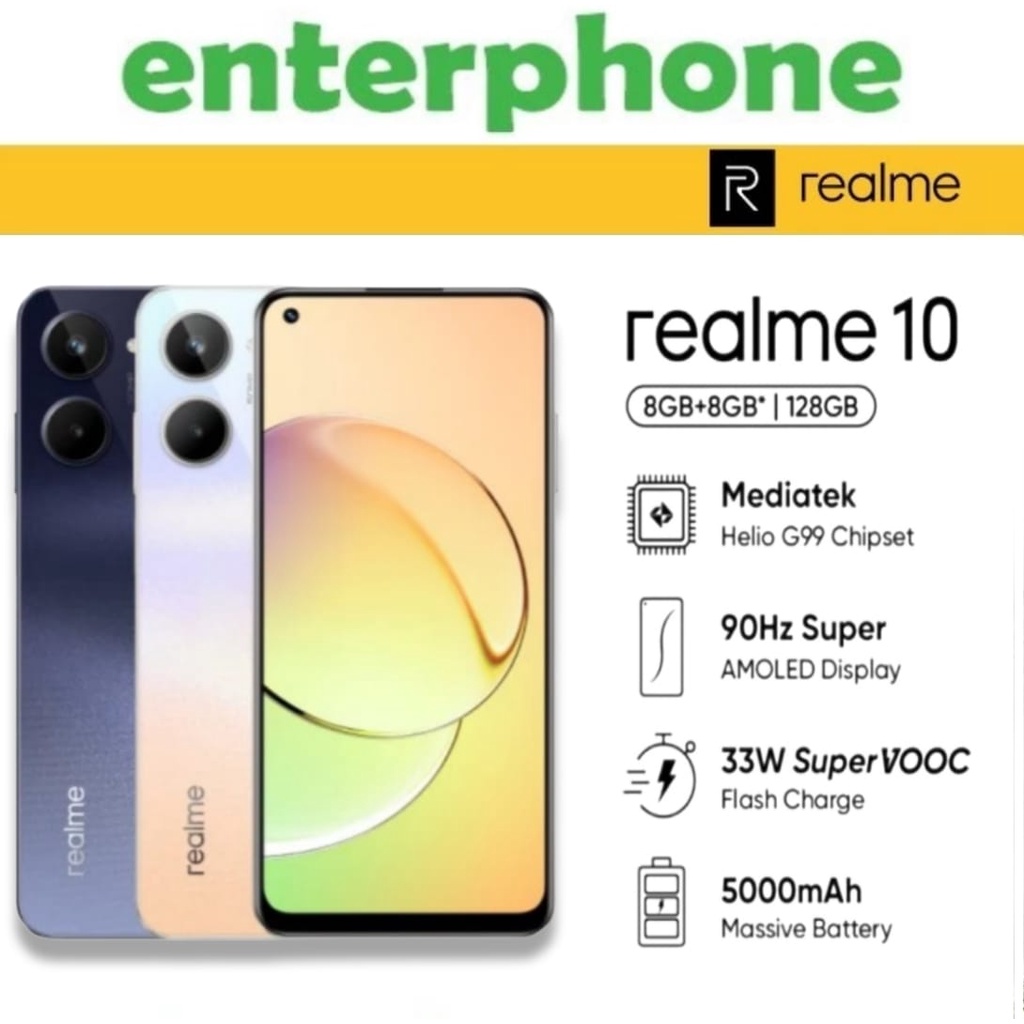 REALME 10 8/128  RAM8 GB ROM 128 GB GARANSI RESMI