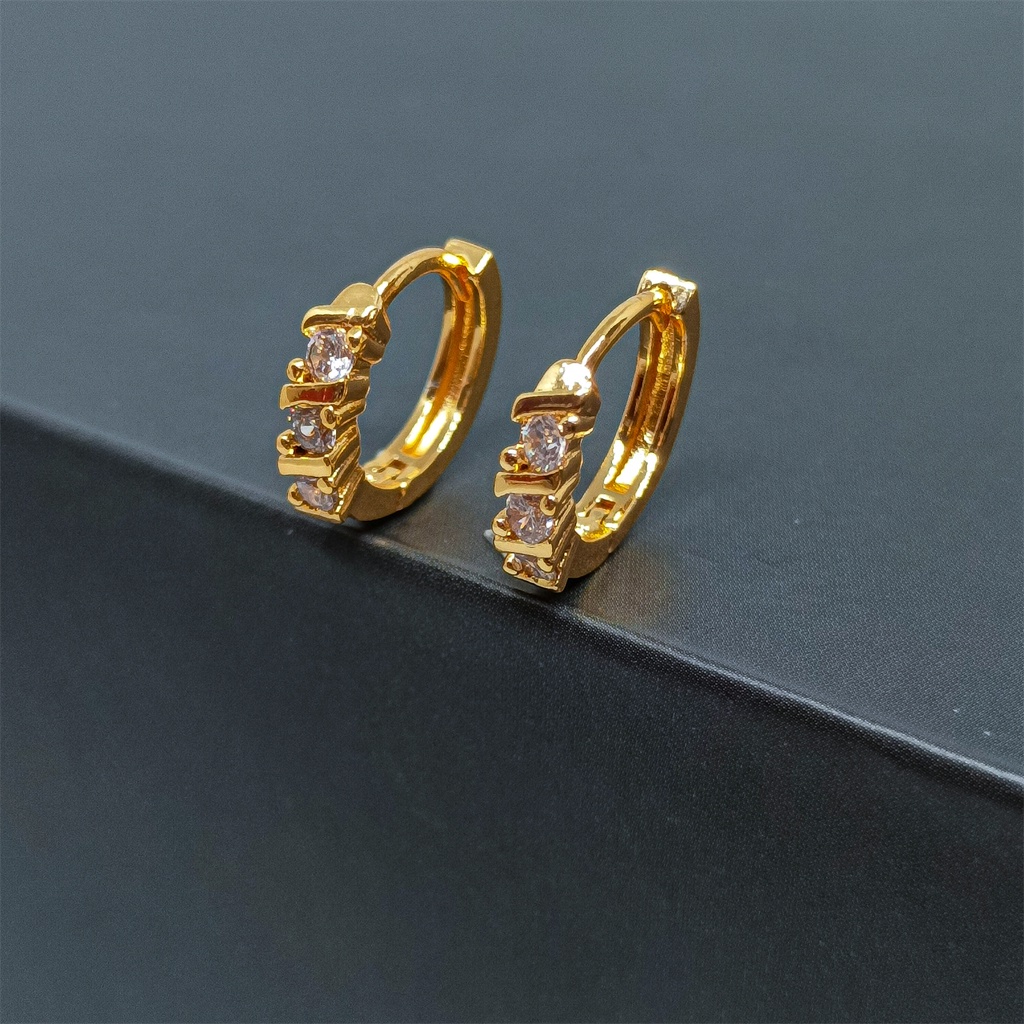 JEWELRY COD anting titanium wanita emas muda anti karat dewasa tusuk korea asli panjang dan luntur korea style