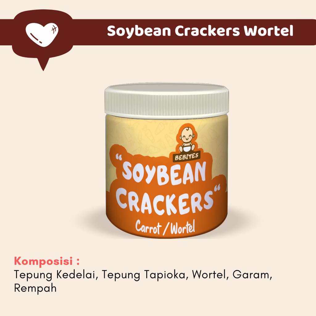 Crackers Kedelai Keju Brokoli Wortel Tanpa Susu Snack Bayi Bentuk Stik Mulai Usia 8 Bulan Tanpa MSG &amp; Pengawet Makanan Bayi MPASI