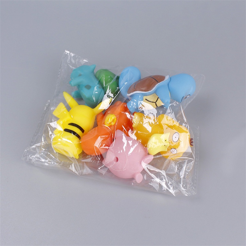 6pcs Mainan Action Figure Pokemon Pikachu Untuk Hiasan Kue