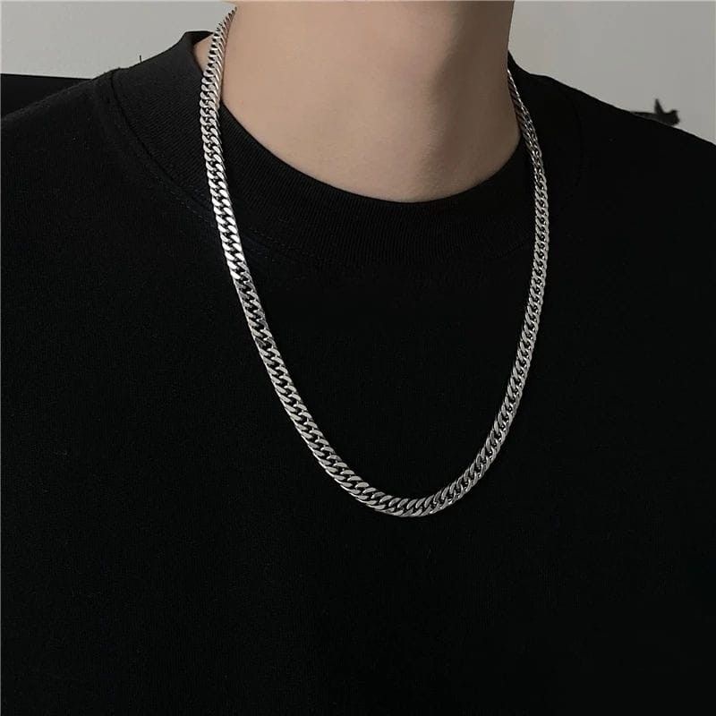 Kalung Model Rantai Padat 60cm Fashion Pria / Kalung rantai / Kalung