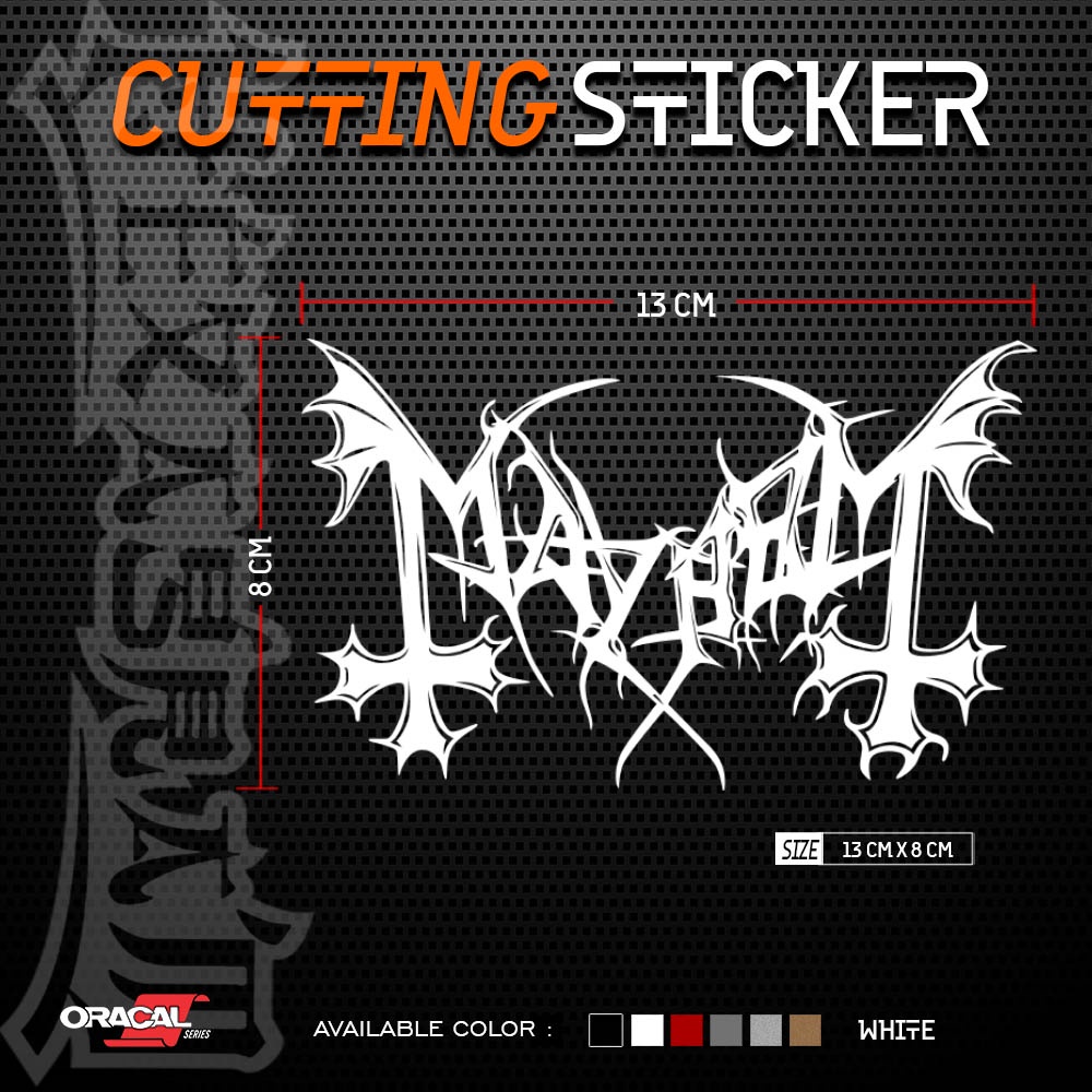 Cutting Sticker Band MAYHEM | Stiker Cutting Band MAYHEM