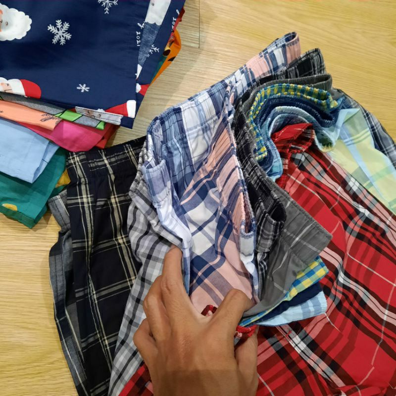 Boxer BANANA Celana Boxer Katun sisa export Ready COD
