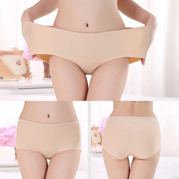 IL - Celana Dalam Seamless Anti Nyeplak Fashion Es Sutra CD Wanita Ice Silk 802