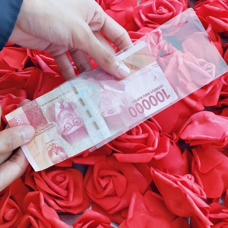 

ミ PLASTIK UANG TEBAL TANPA PEREKAT 7 × 15cm / PLASTIK OPP UANG