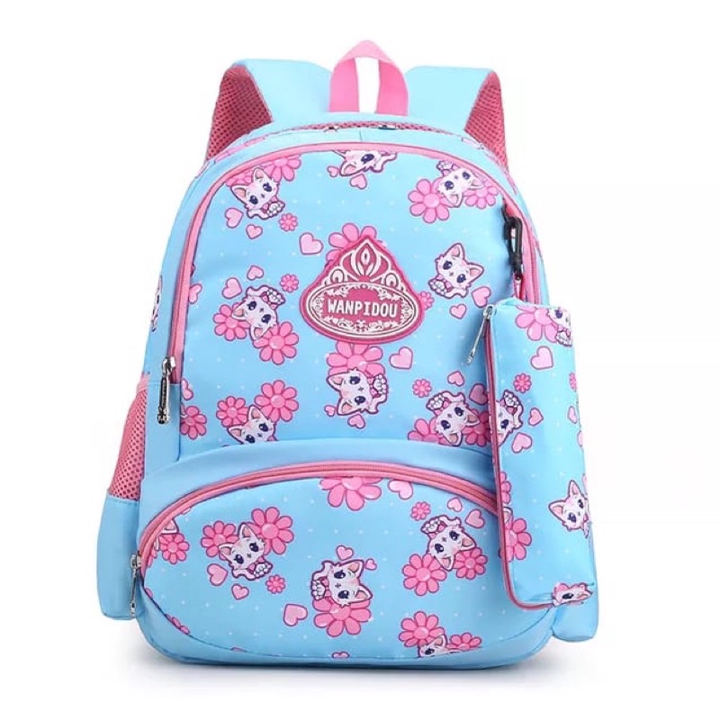 Tas Sekolah anak Perempuan Tk-Sd Tas Ransel 2 in 1 Tas Ransel Gendong Murah Tas Populer Tas Motif Sablon New arrival