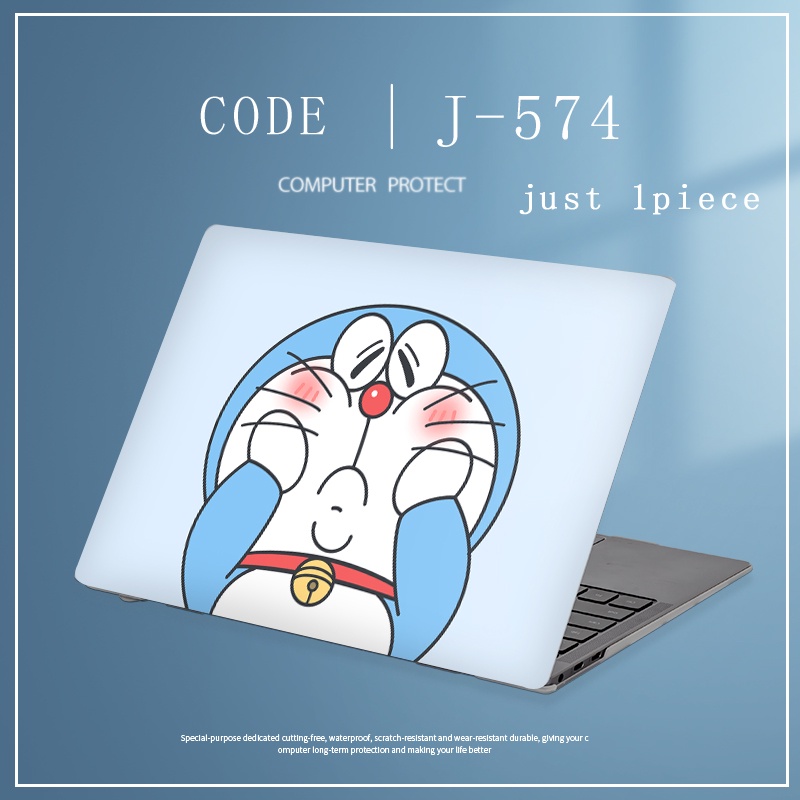 1pc Universal Custom Stiker Laptop Motif Doraemon Decal Untuk Dell inspiron 5520 5521 N5010 Vostro 5560 12 13 14 15.6 Inci Netebook Pelindung Kulit Cover Case LGBT Pride Skins