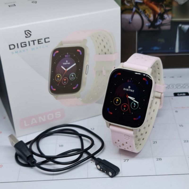 Jam Tangan Smartwatch Digitec Lanos Rubber Original Smart Watch