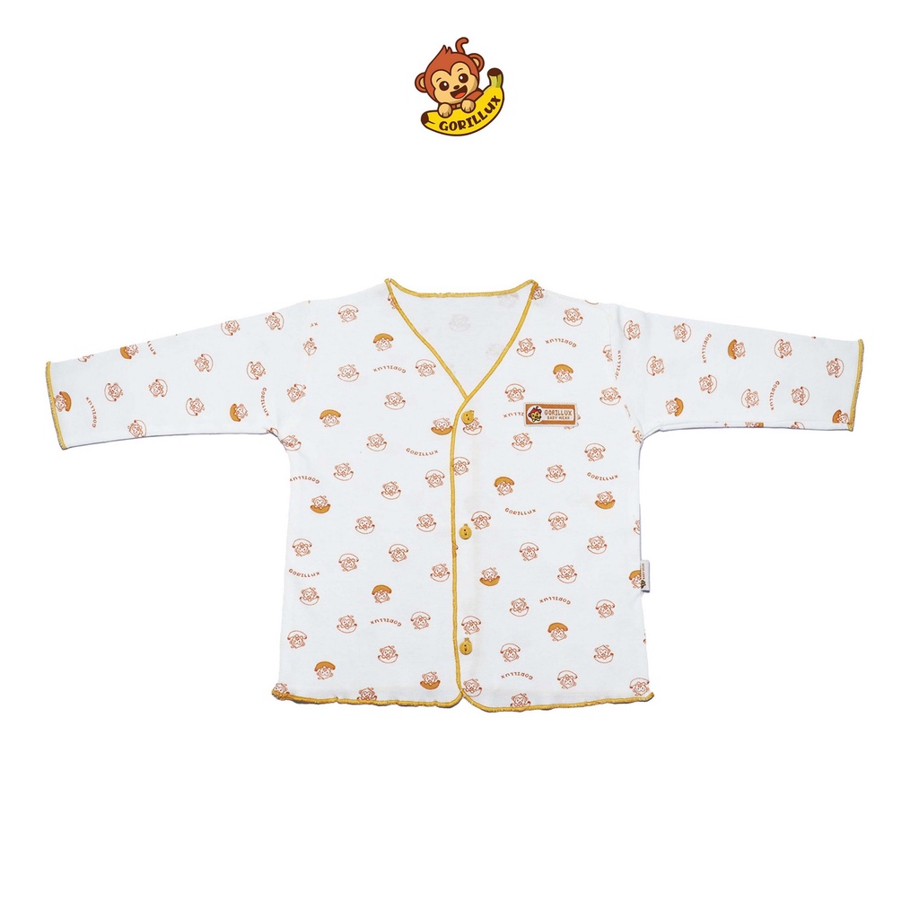 GORILLUX 1 Pcs Baju Panjang Bayi Neci Gorillux (0-12 Bulan)