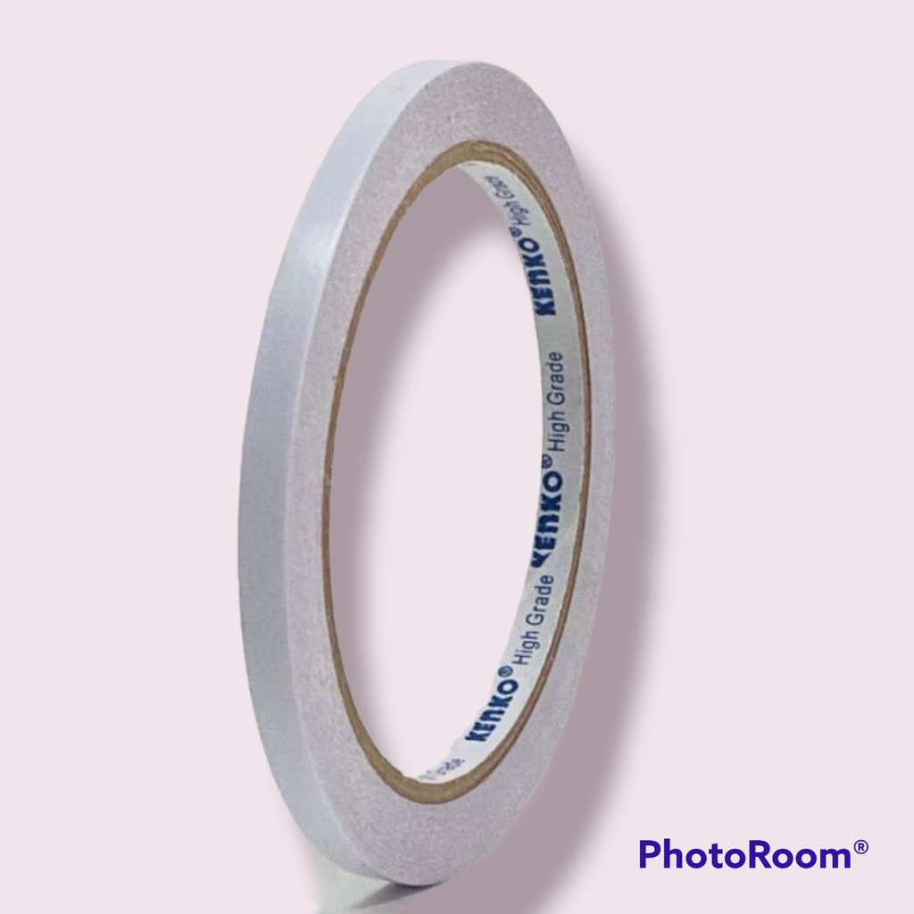 

Double Tape KENKO 0.25 inch 6mm (Core Biru) / Tape/Perekat/Dobel Tape/Plester Bolak-Balik