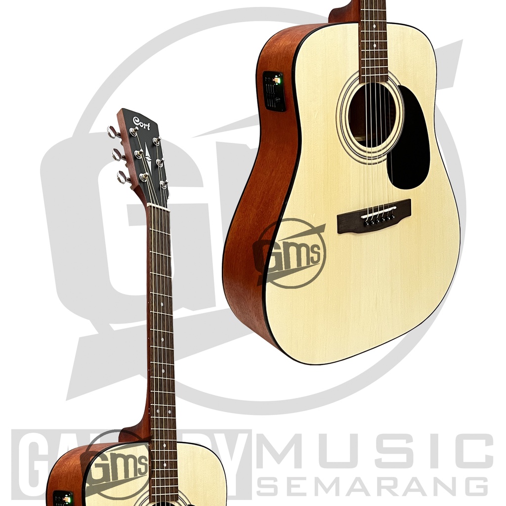 ORIGINAL!!! Gitar Akustik Elektrik Cort AD810 OP Original Preamp Equalizer Tuner AW-11