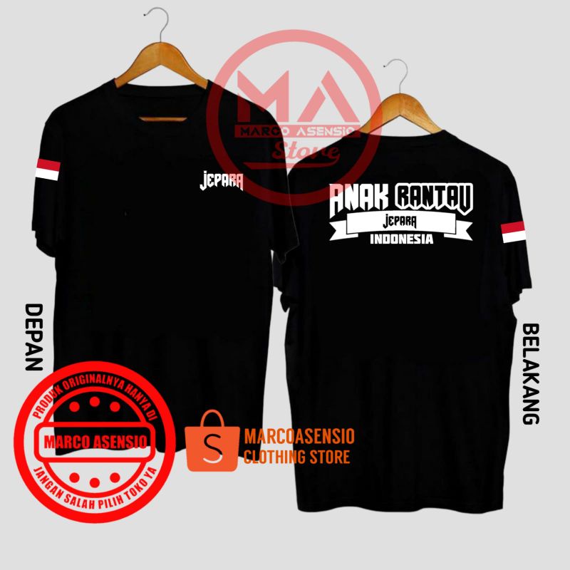 KAOS PREMIUM DESAIN KEREN MODIS TULISAN ANAK RANTAU DEMAK INDONESIA | RMS1 JTG