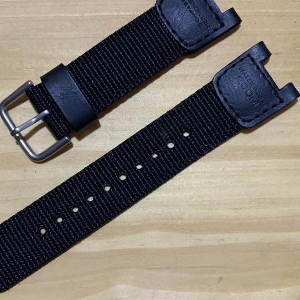 Tali Jam Tangan Casio OutGear - Tali Jam Kanvas Casio SGW-100 Black - Hijau