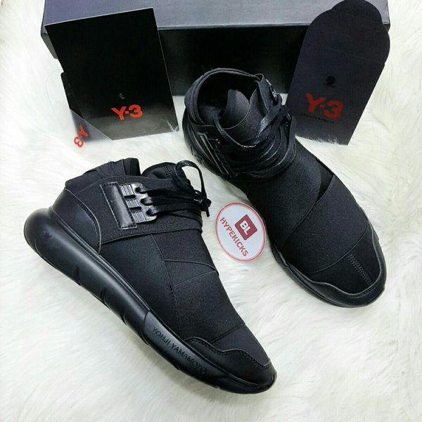 Sepatu Premium Original - Adidas Y3 Qasa - Yohji Yamamoto Triple Black #Original