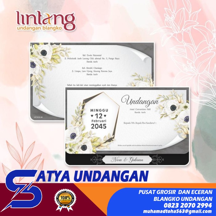 Undangan Pernikahan Lintang 84