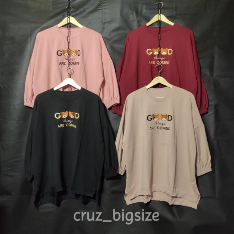 Kaos Over Size Super Jumbo LD 150 Kaos Wanita Big Size Ukuran Besar