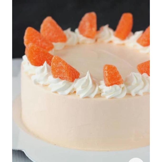 

Cake Ulang Tahun Vanilla Orange Mandarin - Birthday Cake Orange Vanilla Premium