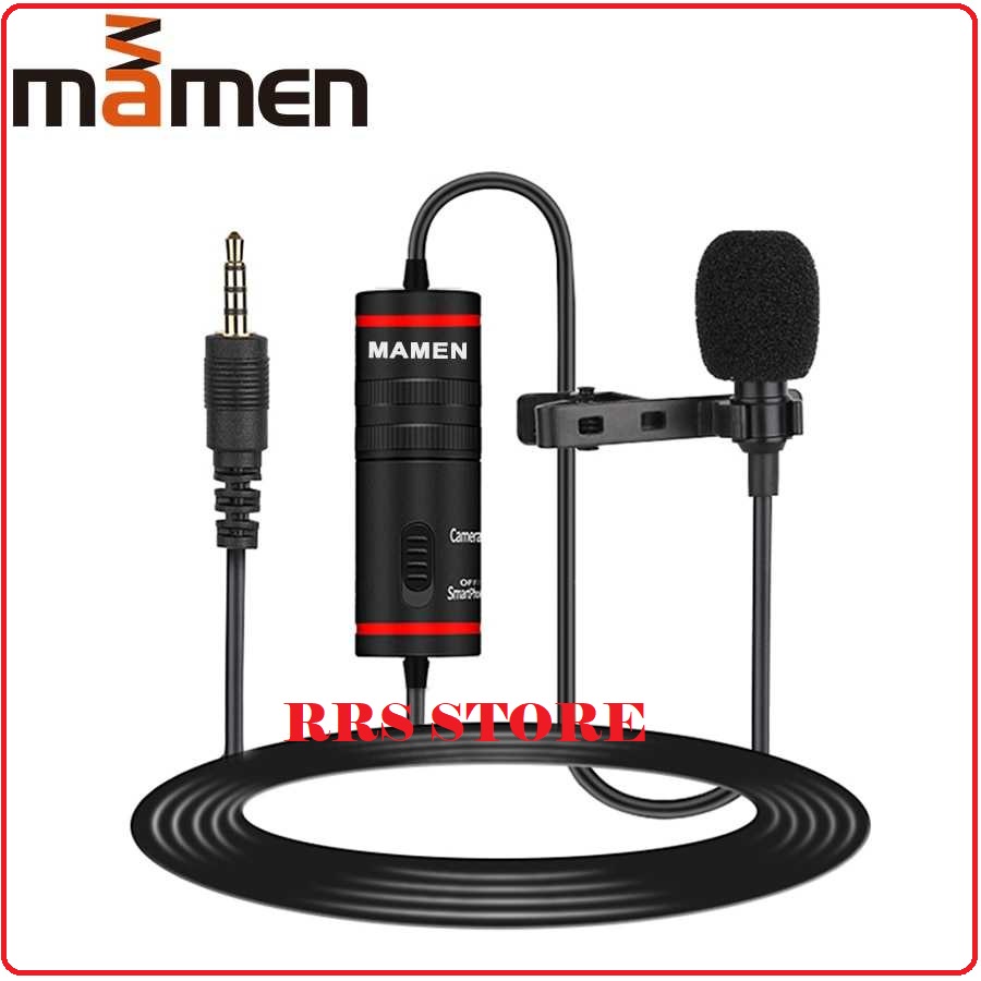 MIK KLIP LIVE STRIMING MIC CLIP LIVE STREAMING MAMEN Professional Lavalier Microphone Clip Portable 3.5mm - KM-D1 Lavalier Video Recording Microphone Clip Portable