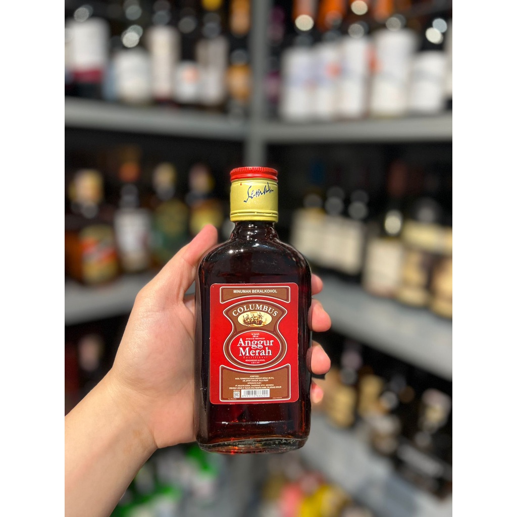 ANGGUR MERAH COLUMBUS GEPENG 250ML KECIL