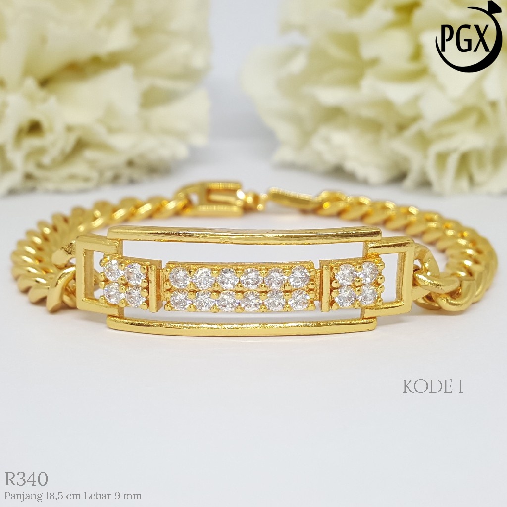 PGX Gelang Tangan Xuping Wanita Perhiasan Lapis Emas Aksesoris Fashion Premium - R340