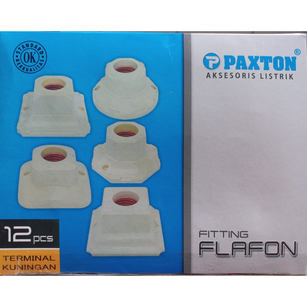 Fitting Tempel Putih/ Fitting Plafon Segi empat, Segi delapan PAXTON, Grosir murah