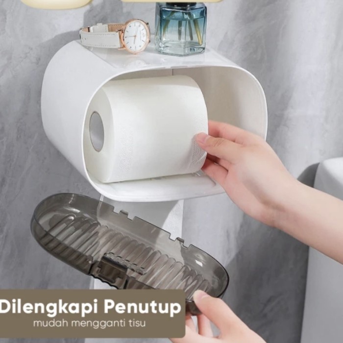 C27 Premium Tissue Box Tempat Tisu Mewah Tempel Dinding Minimalis