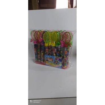 

Coklat Cemilan Snack Smiling Chacha Badminton Raket Mainan Anak Murah (isi 30 pcs)