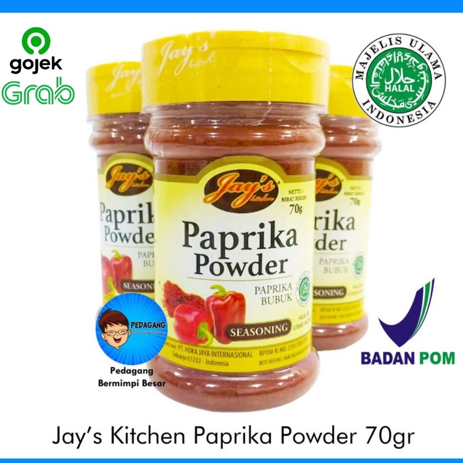 Jay's Kitchen Paprika Powder 70gr | Paprika Bubuk | Bubuk Paprika