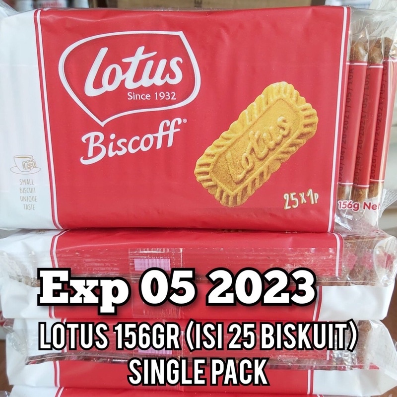 Jual LOTUS BISCOFF BISCUIT CARAMELISED BISKUIT 156 GR (25 PCS) | Shopee ...