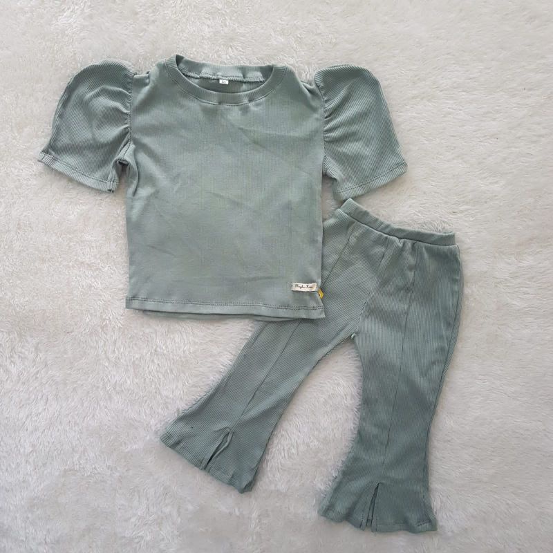 Baju Anak Perempuan Thalia rib set