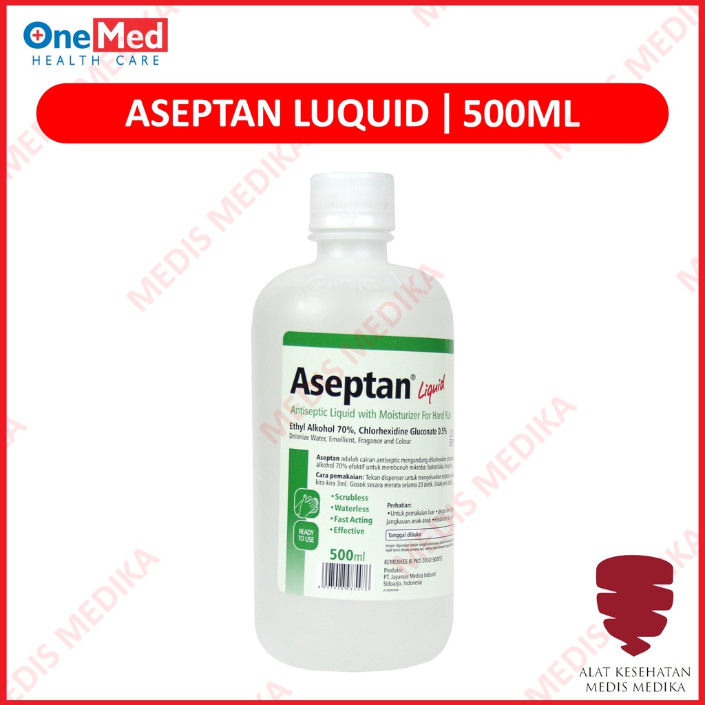 Aseptan Liquid Refil 500 ml Cairan Pembersih Anti Bakteri Onemed